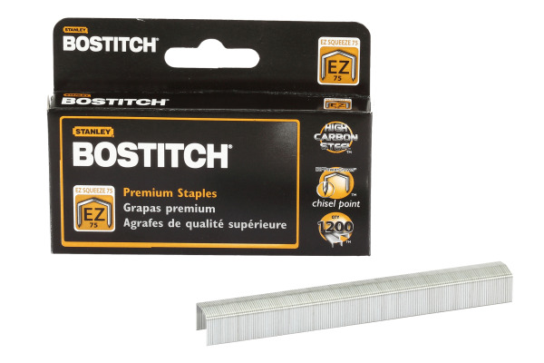 BOSTITCH Heftklammern EZ Squeez STCR75XHC 1200 Stück 75 Blatt