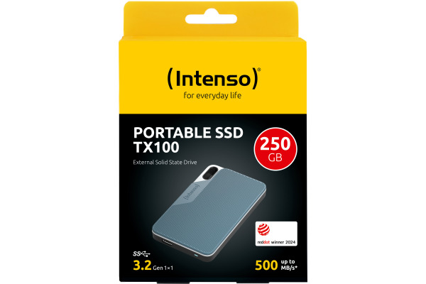 INTENSO External SSD TX100 250GB 3826440 USB 3.2, grey-blue