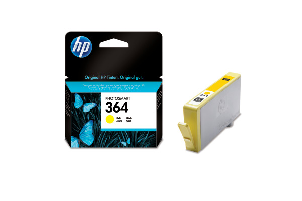 HP Tintenpatrone 364 yellow CB320EE PhotoSmart D5460 300 Seiten