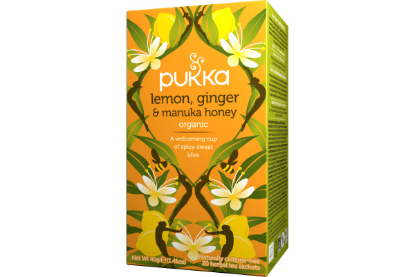 PUKKA Lemon, Ginger, Manuka-Honey 4091010 Bio Kräutertee 20 Beutel