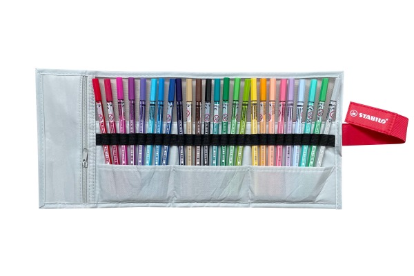 STABILO Rollerset point 68 1.1mm 6825-08-0 25 Farben ass. pastellgrau