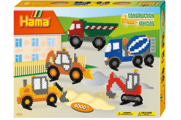 HAMA Bügelperlen Set Midi G1013143 Baufahrzeuge