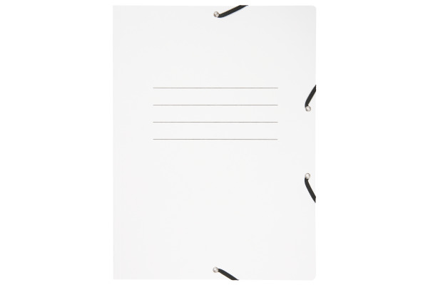 BIELLA Gummibandmappe A4 17840101U weiss, 355gm2 200 Bl.