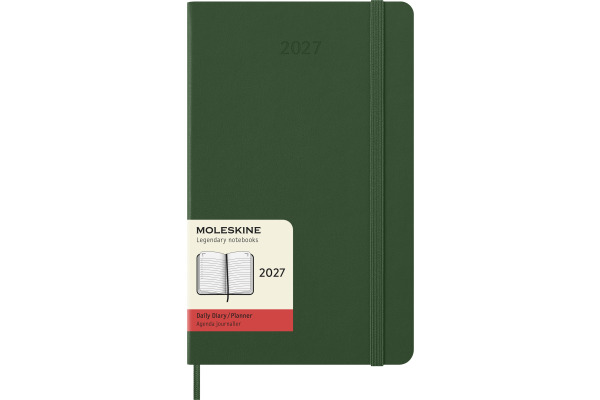 MOLESKINE Agenda Classic Large 2027 DHK1512DC 1T/1S myrtengrün HC 13x21cm