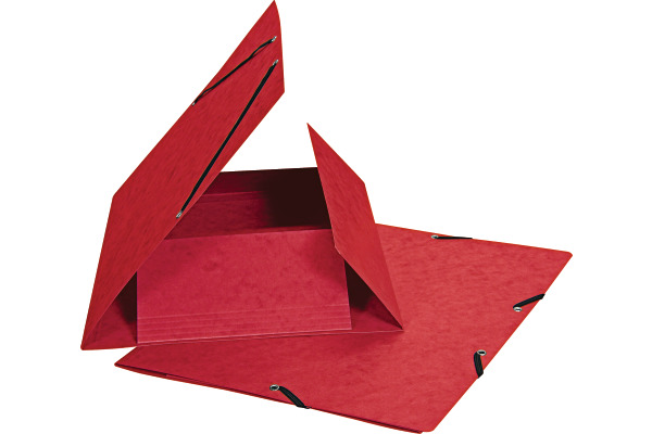 BIELLA Gummibandmappe A4 17840145U rot, 355gm2 200 Bl.