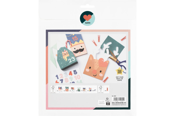 FOLIA Adventskalender 9389 Santa & Friends