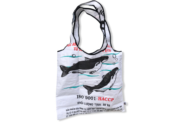 BEADBAGS Einkaufstasche Crispy Rice RI43.01 weiss 50x1x76cm