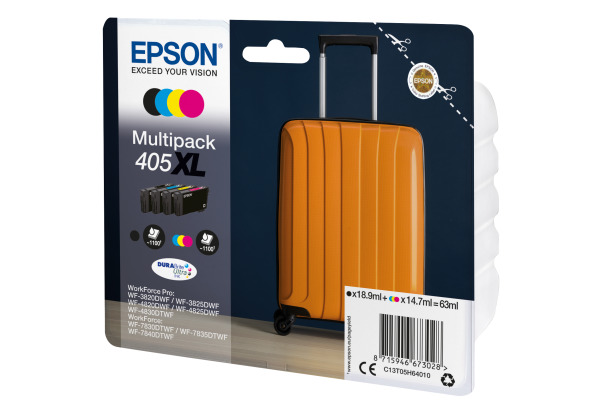 EPSON Multipack Tinte 405XL CMYBK T05H64010 WF-7830DTWF 4-color