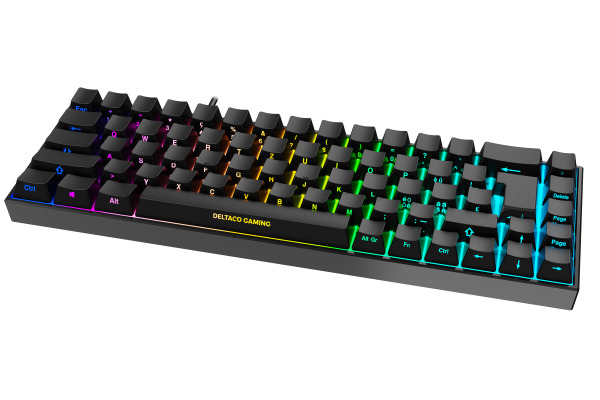 DELTACO Mech RGB TKL Gaming Keyboard GAM100CH Black Wireless, DK440
