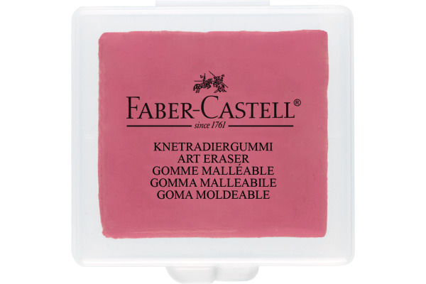 FABER-CA. Knetgummi 38x35x8mm 127321 farbig ass.