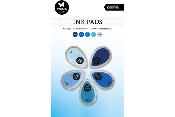 STUDIO LI Stempelkissen 21.5x13x2.1cm INKP02 blautöne