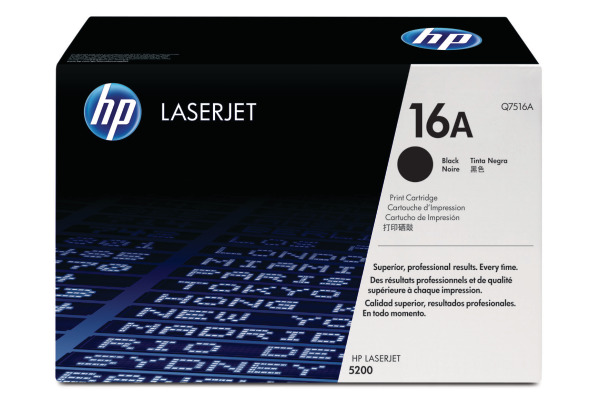 HP Toner-Modul 16A schwarz Q7516A LaserJet 5200 12'000 Seiten