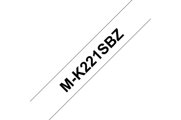 PTOUCH Band, nicht lam. schwarz/weiss M-K221SBZ zu PT-65/75/85/110 4mx9mm