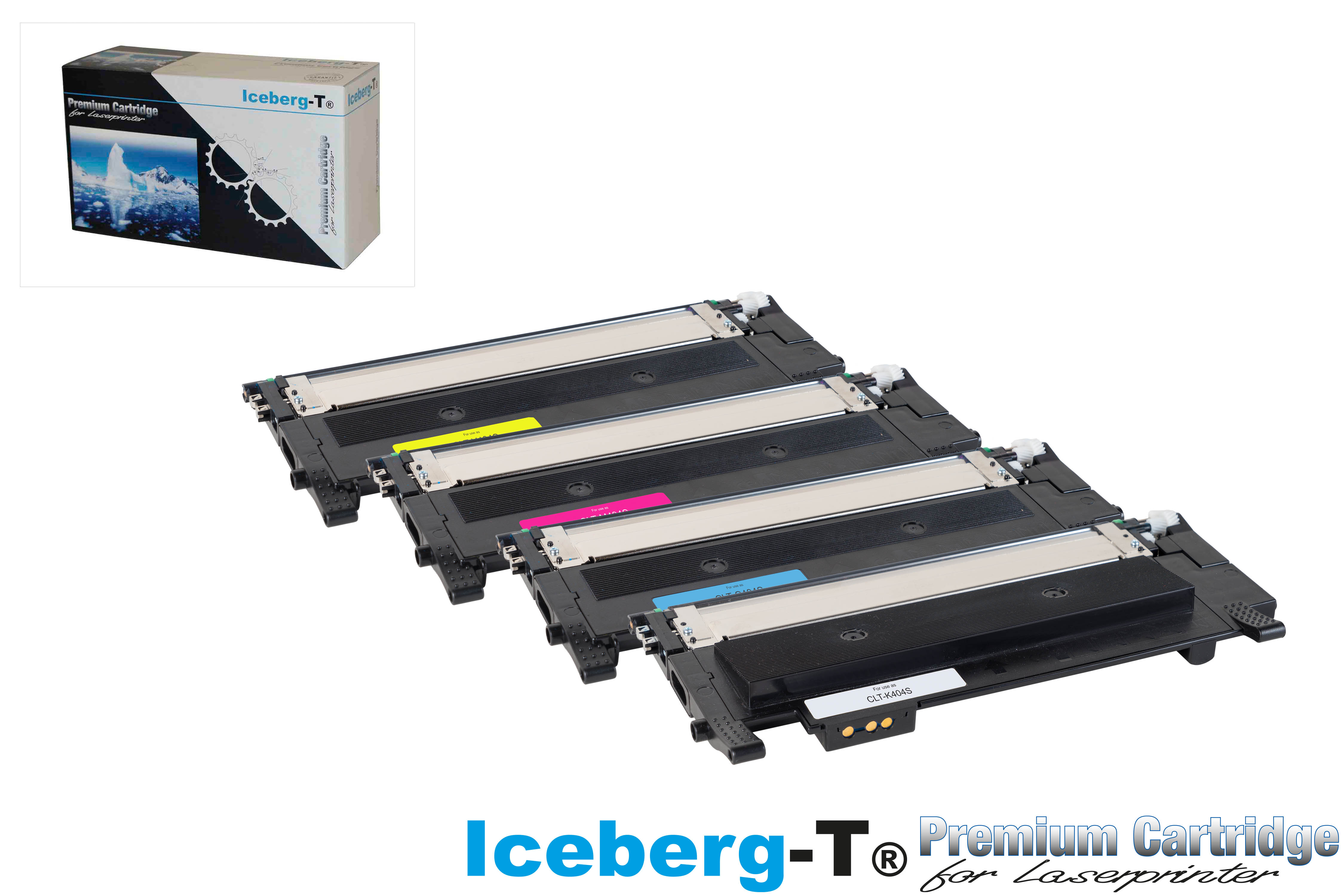 Iceberg-T Toner SET CLT-404S Set mit allen vier Farben