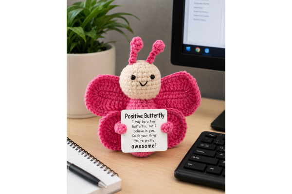 I AM CREA Positive Butterfly 13cm 1000-2570 pink