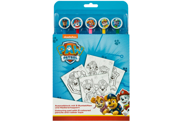 UNDERCOV Ausmalblock m. 5 Buntstiften PPUT1300 Paw Patrol