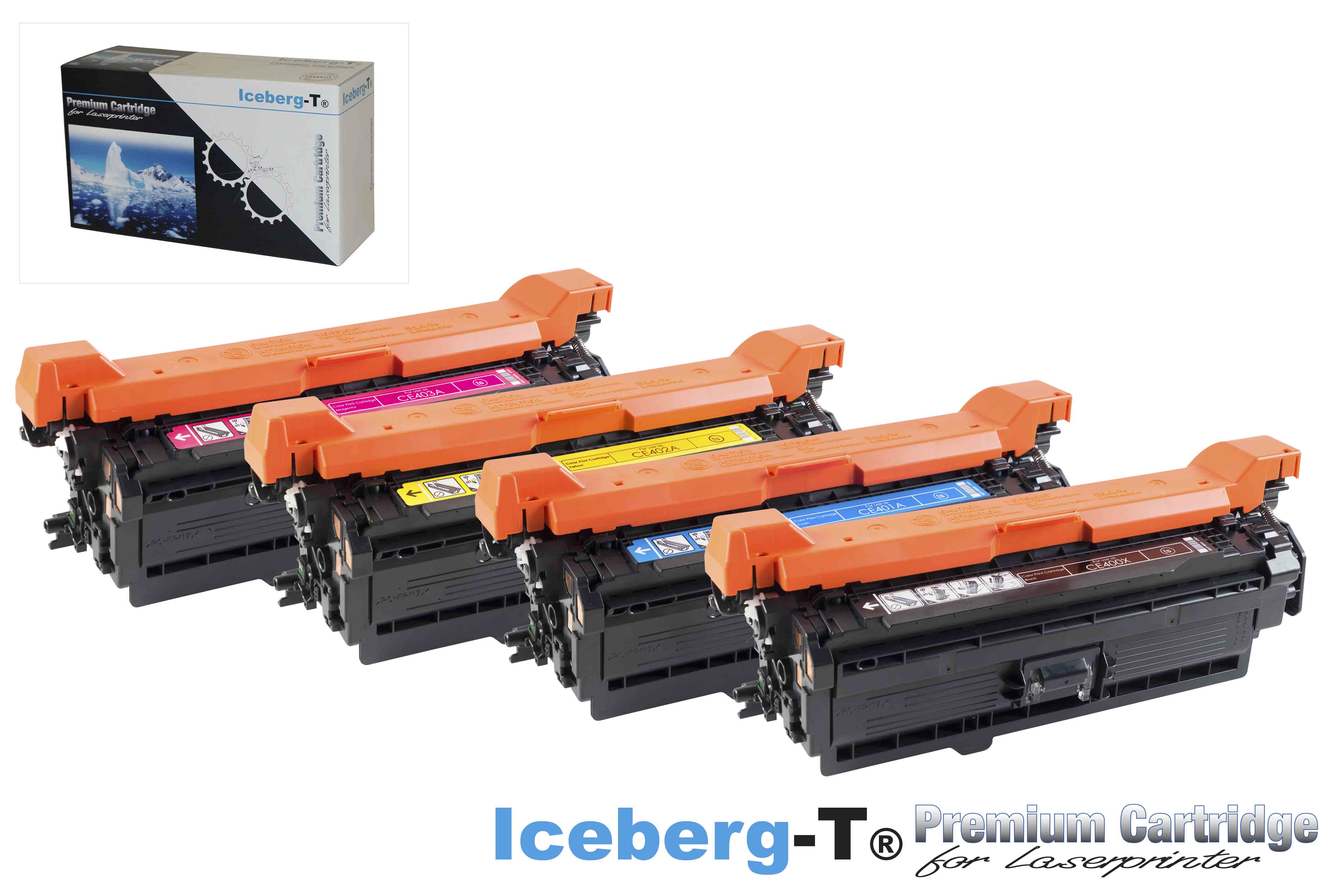 Iceberg-T Toner SET CE400X Set mit allen vier Farben