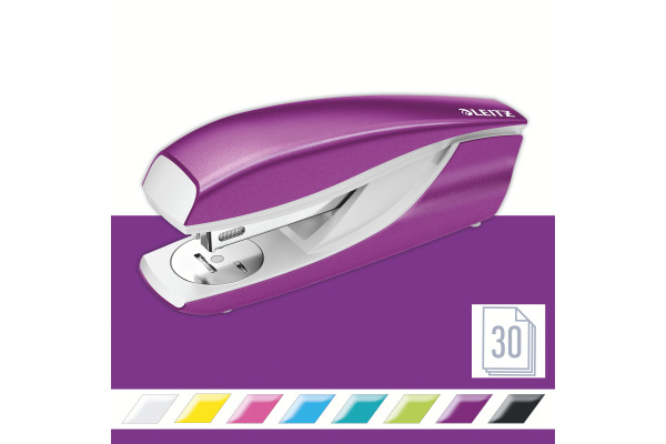 LEITZ Locher/Hefter WOW 5095 50951062 violett, Bundle 30 Blatt