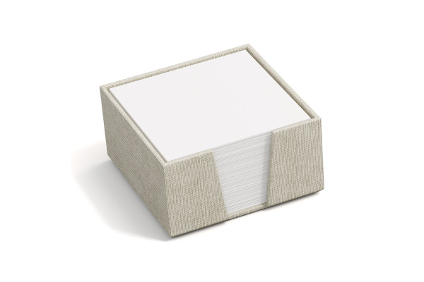 BIGSO BOX Zettelkasten James 110x110mm 2711C5501 Leinen beige