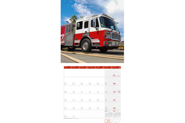 ACKERMANN Bildkalender 2027 4717 Feuerwehr ML 30x30cm