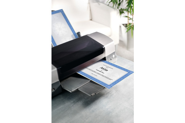 SIGEL Designpapier Urkunde A4 DP490 blau, 185g 20 Blatt