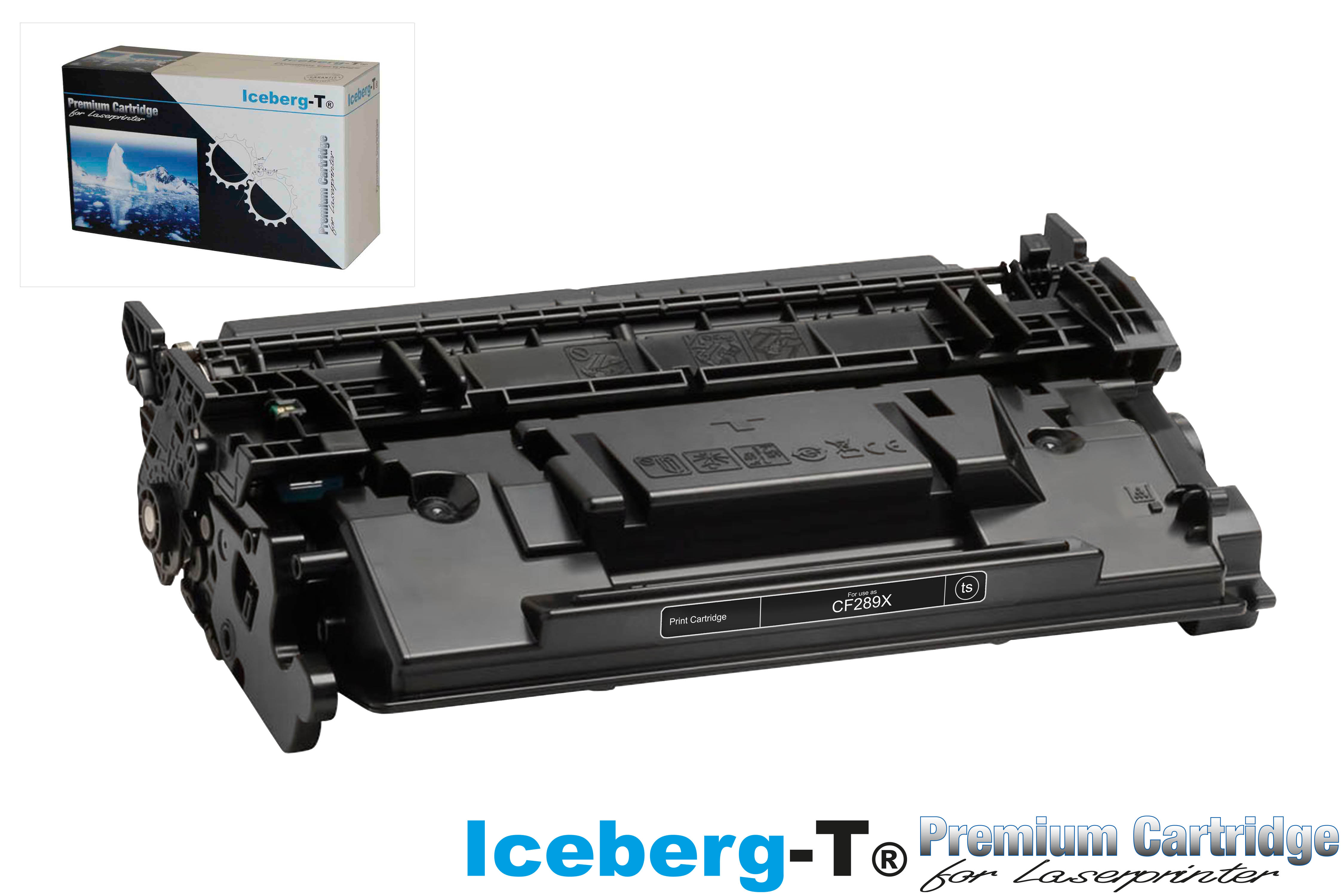 Iceberg-T Toner CF289X 10'000 Seiten, schwarz