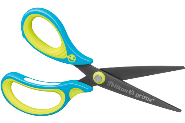 PELIKAN Schere spitz Griffix 810265 fresh blue, Linkshänder