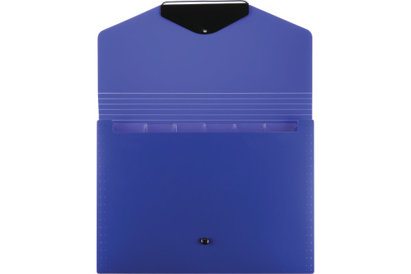 BÜROLINE Fächermappe A4 663299 blau 6-teilig