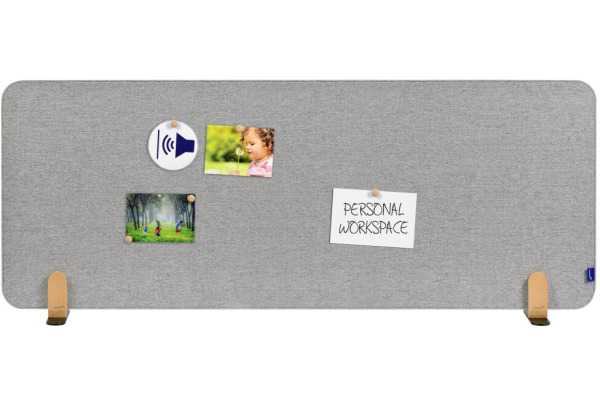 LEGAMASTE Tischtrennwand 160x60cm 7-209832 ELEMENTS, grau, Standfuss