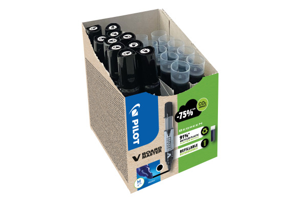 PILOT V-Board Master Greenpack 19.001.97 10 + 10 Refills schwarz