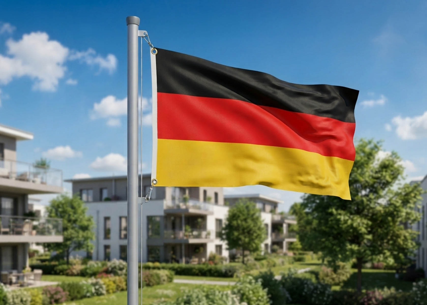 Deutschland Flagge 150x90cm Fahne aus Polyester 