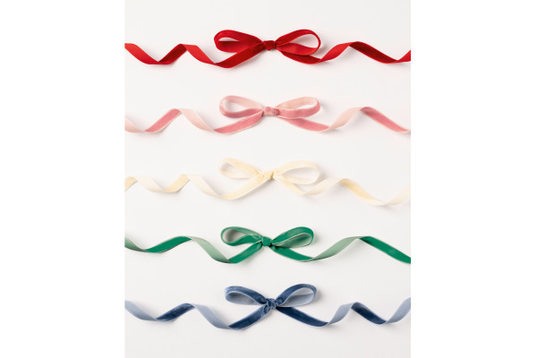 FOLIA Samtbänder 10mmx2m 12142 Classic, assortiert 5 Stück