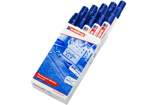 EDDING Permanent Marker 3300 1-5mm 3300-3-10 blau 10 Stück