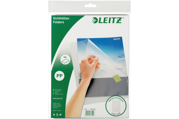 LEITZ Sichtmappen PP A4 40006003 transparent 10 Stück