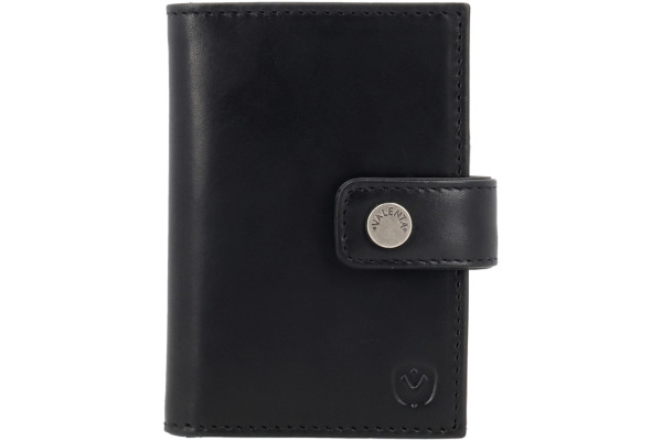 VALENTA Card Wallet Leather 588423 Black