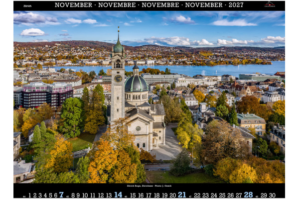 CALENDARI Bildkalender 2027 36205854 Zürich ML 40x31cm