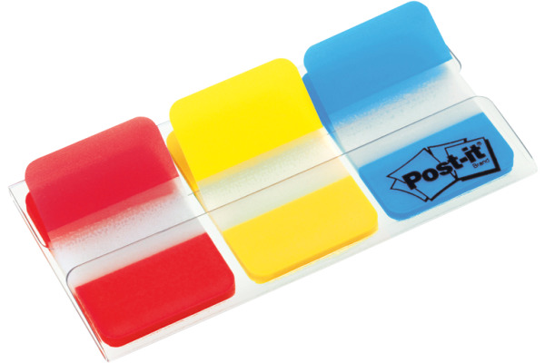 POST-IT Index Strong 25,4x38mm 686-RYB 3-farbig/3x22 Tabs