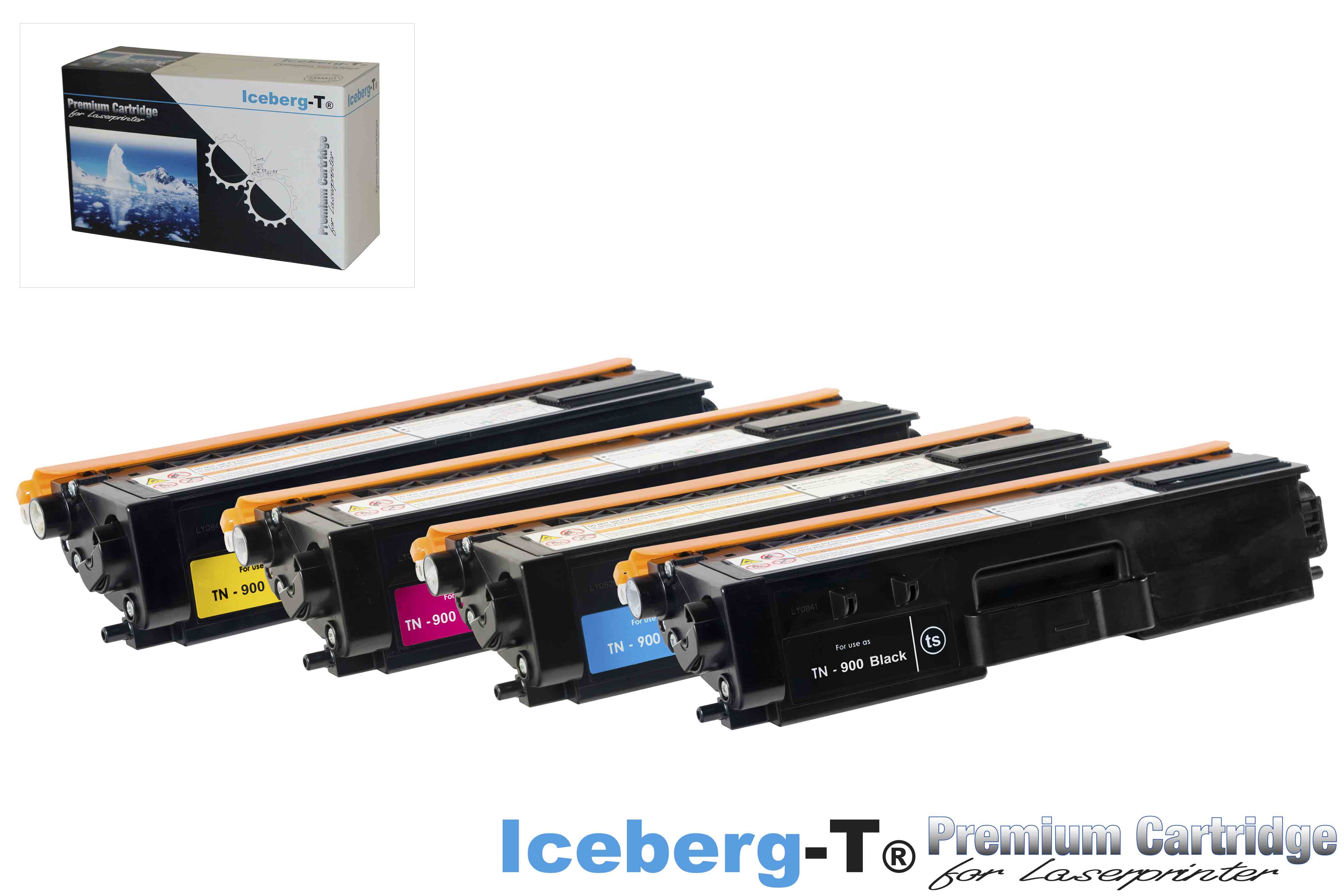 Iceberg-T Toner SET TN-900 Set mit allen vier Farben