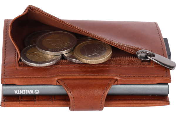 VALENTA Card Case Plus Wallet Luxe 588669 Cognac