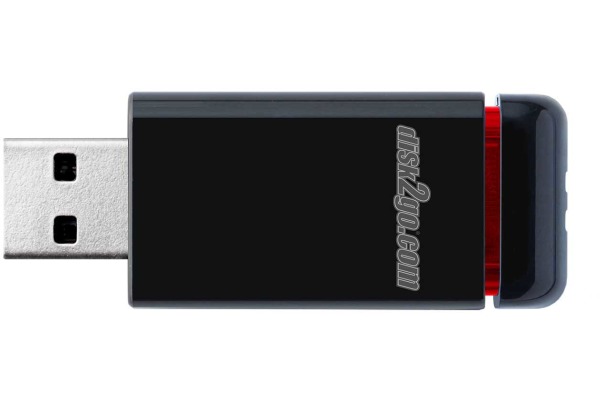 DISK2GO USB-Stick qlik edge 256GB 30006727 USB 3.1 red