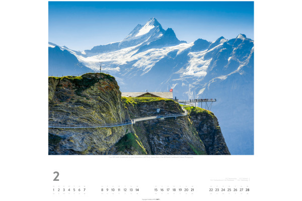 WEINGARTE Bildkalender 2027 331222427 Die Schweiz DE 48x46cm