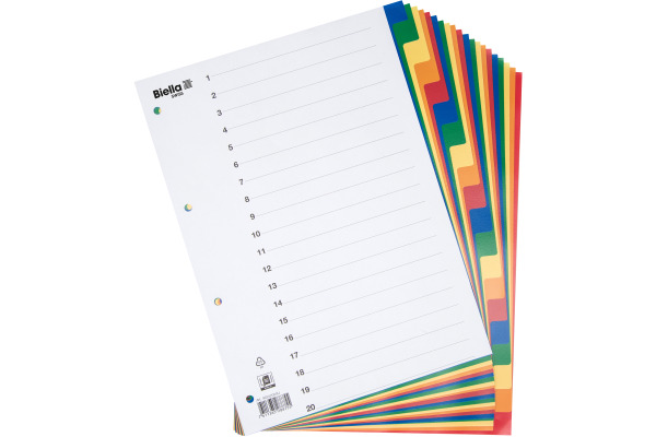 BIELLA Register PP A4 46342000U farbig 20-teilig