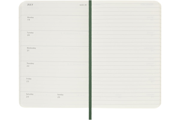 MOLESKINE Agenda Classic Pocket 2027 DSK1512WN 1W/1S myrtengrün SC 9x14cm