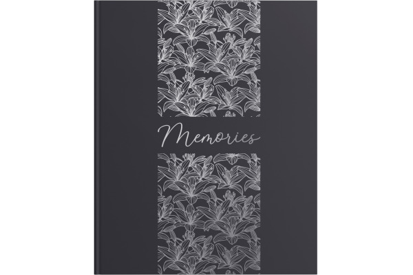 EXACOMPTA Gästebuch Titane 22x27cm 47093E Schwarz 100 Seiten