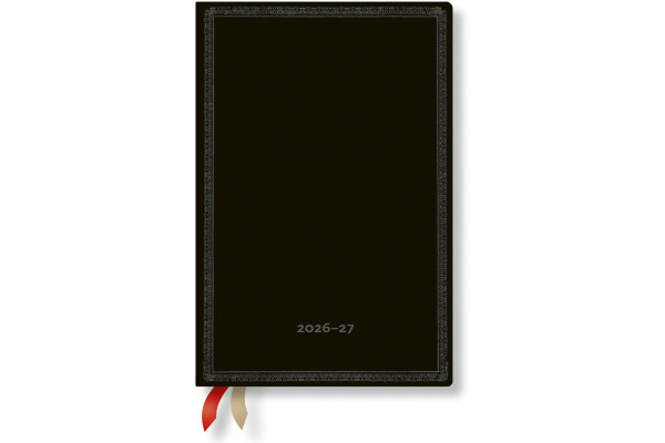PAPERBLAN Agenda Black Ed. Mini 26/27 FF2107-1 1W/2S 13M FR HOR SC 9.5x14cm
