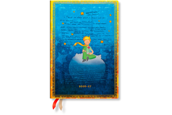 PAPERBLAN Agenda kleine Prinz Midi 26/27 DD1730-2 1W/2S 18M DE HOR HC 13x18cm