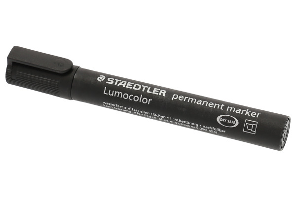 STAEDTLER Perm. Marker Lumocolor 350 350-9 schwarz, Keilspitze