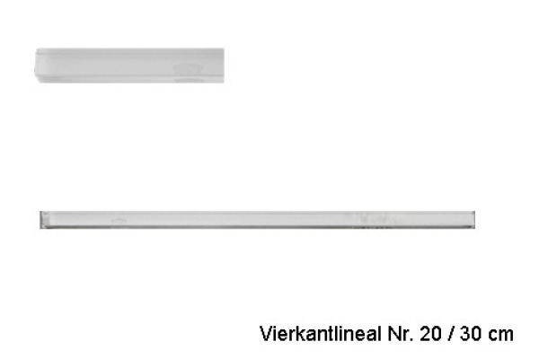 AKRYLA Vierkantlineal 30cm 20/30 Acryl