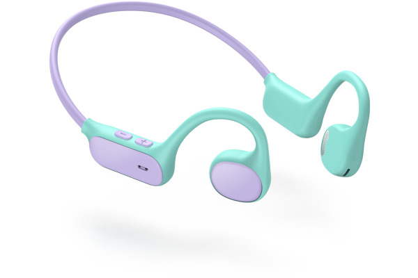 ICLEVER Kids Air Conduction Headphones C01-2589N OWS01, BT, purple/green