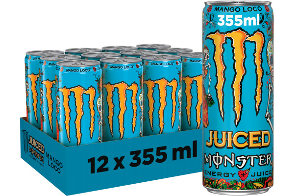 MONSTER Juice Mango Loco, Alu 400001891 50 cl, 12 Stk